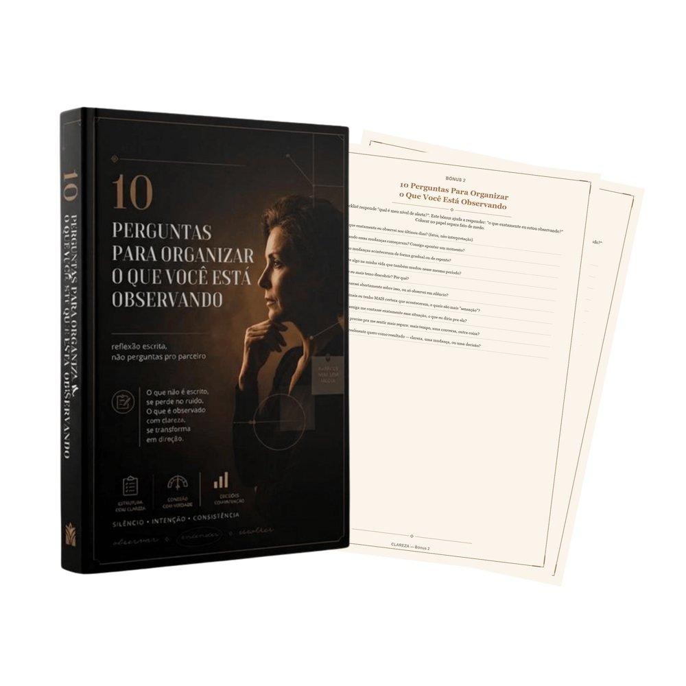 Capa do bônus 10 Perguntas Para Organizar o Que Você Está Observando
