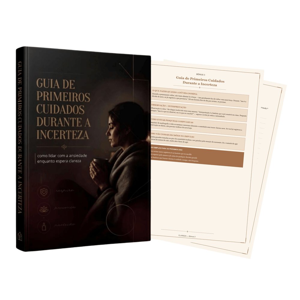 Capa do bônus Guia de Primeiros Cuidados Durante a Incerteza